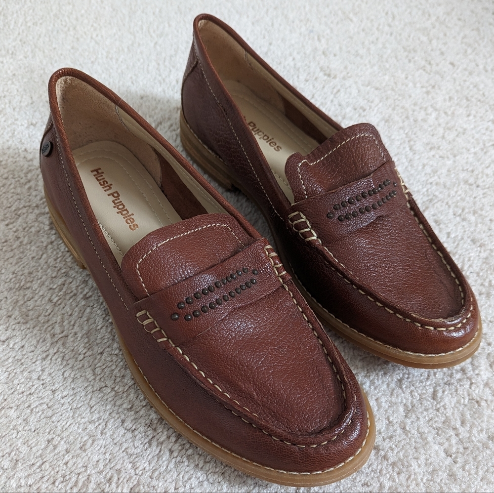 Hush Puppies Leather Loafers 8w